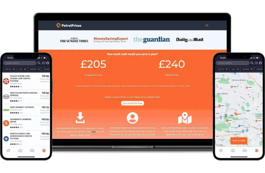 PetrolPrices, Fuel Comparison App, screenshot